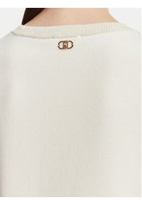 Liu Jo Sport Sweter TF6094 MS49I Kremowy Regular Fit. Kolor: kremowy. Materiał: wiskoza. Styl: sportowy #3