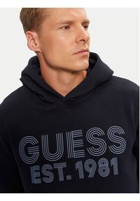 Guess Bluza M4YQ36 K9Z21 Granatowy Regular Fit. Kolor: niebieski. Materiał: bawełna, syntetyk