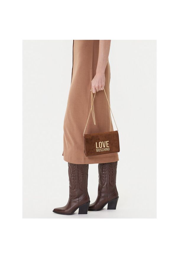 Love Moschino - Torebka LOVE MOSCHINO. Kolor: brązowy
