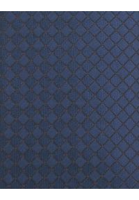 Krawat Męski - Angelo di Monti - Granat, Drobna Kratka. Kolor: niebieski. Materiał: tkanina. Wzór: kratka. Styl: elegancki, wizytowy #5