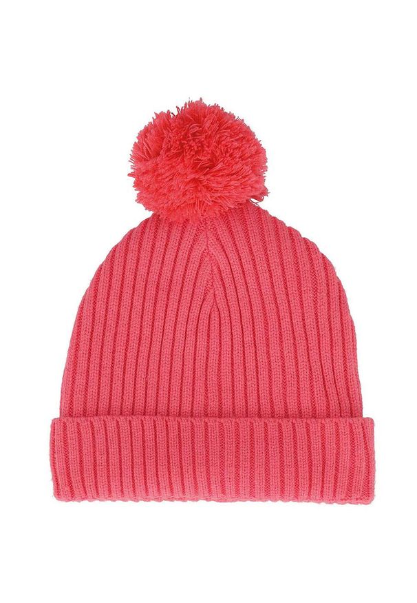 HEAT KEEPER - Czapka dla dzieci Baby Prążkowana + Pompon. Kolor: różowy. Materiał: poliamid, wiskoza, poliester. Sezon: zima