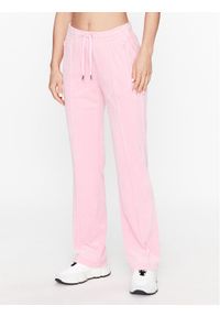 Spodnie dresowe Juicy Couture. Kolor: różowy. Materiał: dresówka