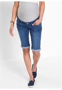 bonprix - Bermudy dżinsowe ciążowe. Kolekcja: moda ciążowa. Kolor: niebieski #1