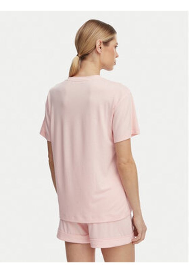 Guess Piżama O6GX05 KH110 Różowy jasny Relaxed Fit. Kolor: różowy. Materiał: syntetyk