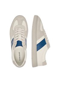 Guess Jeans Sneakersy EO-ORTEGO-01 126AM Biały. Kolor: szary. Materiał: skóra #7