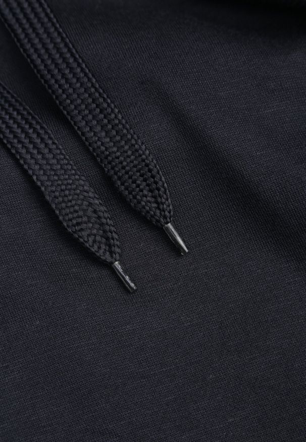 Born2be - Granatowa Bluza z Kapturem Kasseia. Typ kołnierza: kaptur. Kolor: niebieski. Materiał: polar, dzianina. Styl: klasyczny