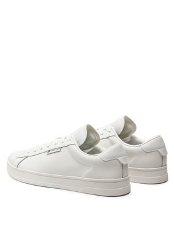 Tommy Jeans Sneakersy Tjm Leather Low Cupsole EM0EM01374 Écru. Materiał: skóra