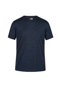 Regatta - T-Shirt Męski Fingal Edition. Kolor: wielokolorowy, fioletowy, niebieski, szary