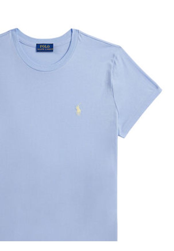 Polo Ralph Lauren T-Shirt 211B14605019 Niebieski jasny Classic Fit. Typ kołnierza: polo. Kolor: niebieski. Materiał: bawełna