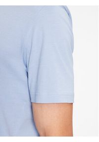 BOSS - Boss T-Shirt Tee Curved 50469062 Błękitny Regular Fit. Kolor: niebieski. Materiał: bawełna #5