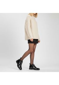 Czarne Botki S.Barski Modne Buty Damskie. Okazja: na co dzień. Zapięcie: sznurówki. Kolor: czarny. Materiał: skóra, lakier. Styl: casual #9