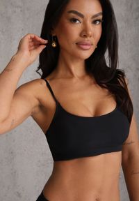 Renee - Czarne Bikini Basic z Prążkowanego Materiału i Możliwością Regulacji Ramiączek Fyserola. Kolekcja: plus size. Kolor: czarny. Materiał: materiał, prążkowany #2