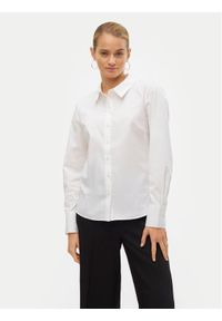 Vero Moda Koszula Anna 10318701 Biały Slim Fit. Kolor: biały. Materiał: bawełna