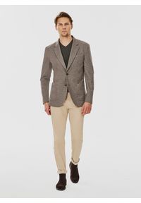 Pako Lorente - PAKO LORENTE – Szaro-brązowa marynarka męska. Kolor: szary, brązowy, zielony, wielokolorowy, beżowy. Materiał: poliester, elastan, wiskoza. Sezon: jesień #6