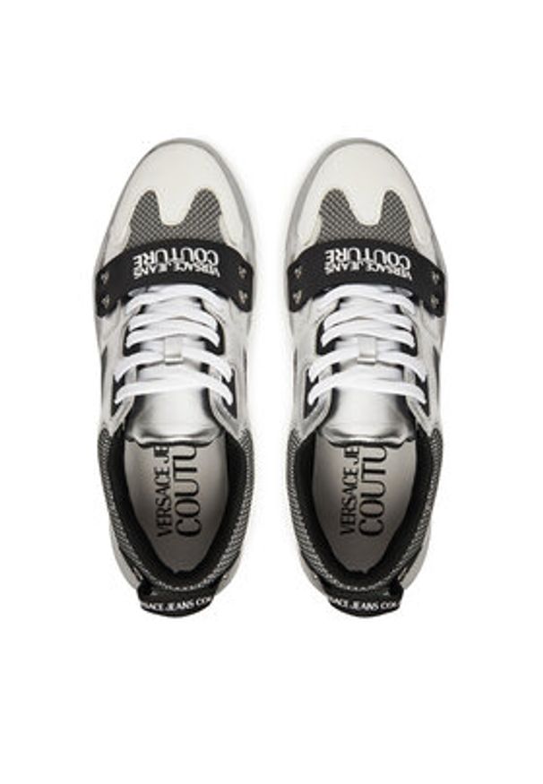 Versace Jeans Couture Sneakersy 79YA3SC4 Biały. Kolor: biały. Materiał: skóra