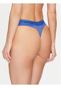 Calvin Klein Underwear Stringi 000QF7378E Niebieski. Kolor: niebieski. Materiał: syntetyk