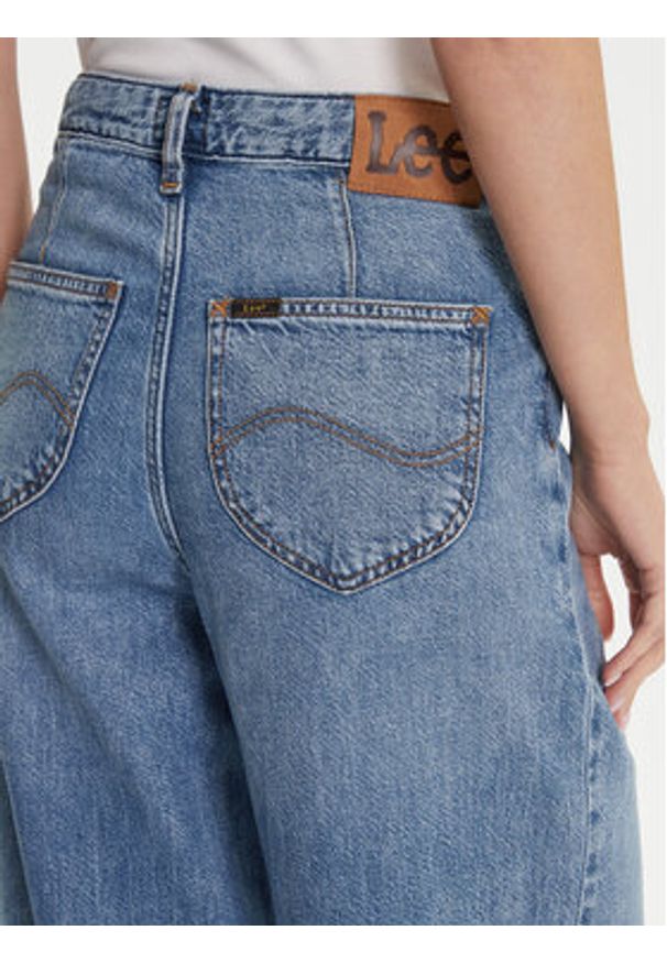 Lee Jeansy Stella 112346641 Niebieski Wide Leg. Kolor: niebieski