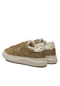 Voile Blanche Sneakersy Lipari Fur 0012017113.11.3009 Brązowy. Kolor: brązowy. Materiał: skóra, zamsz