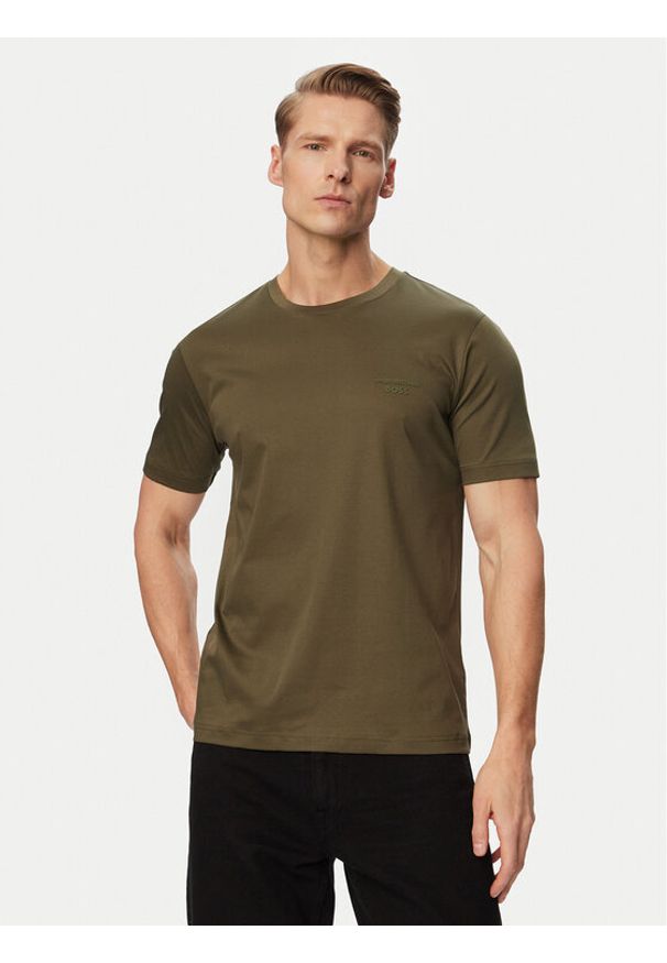 BOSS T-Shirt TS_PS Spirit 70 50562696 Zielony Regular Fit. Kolor: zielony. Materiał: bawełna