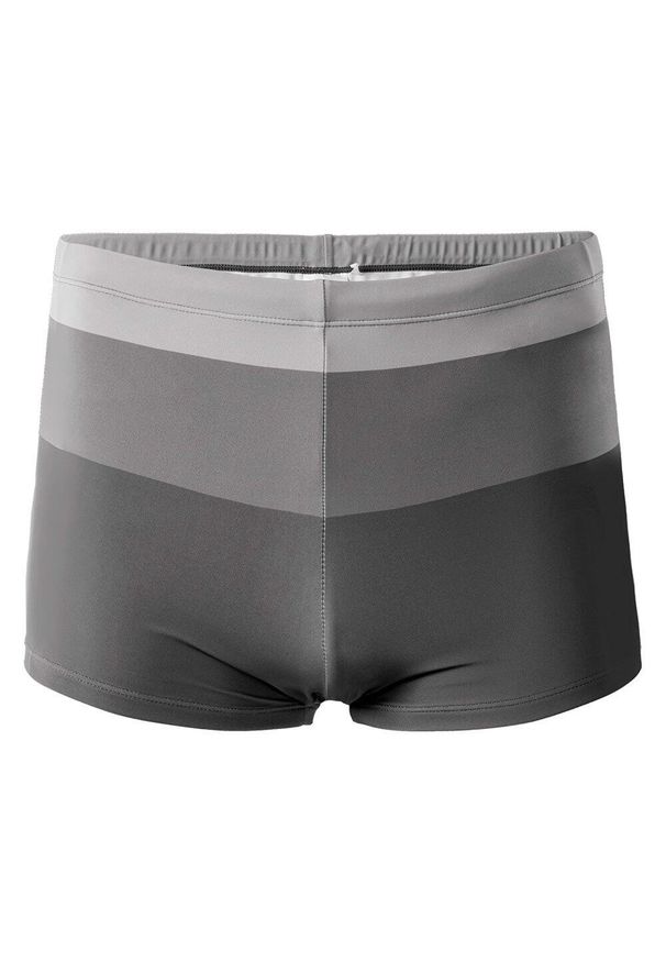 AquaWave - Męskie Spodenki Kąpielowe W Paski. Kolor: szary. Wzór: paski. Styl: sportowy