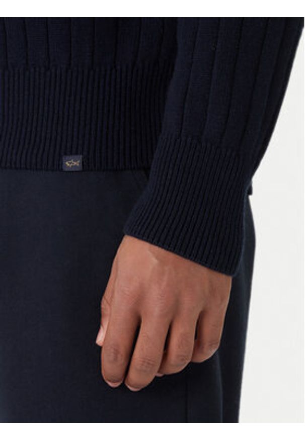 PAUL & SHARK - Paul&Shark Sweter 15311113 Granatowy Regular Fit. Kolor: niebieski. Materiał: wiskoza