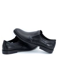 Olivier Eleganckie buty męskie skóra 283LU czarne. Kolor: czarny. Materiał: skóra. Styl: elegancki #5