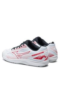 Mizuno Buty halowe Cyclone Speed 4 V1GA2380 Biały. Kolor: biały. Materiał: skóra