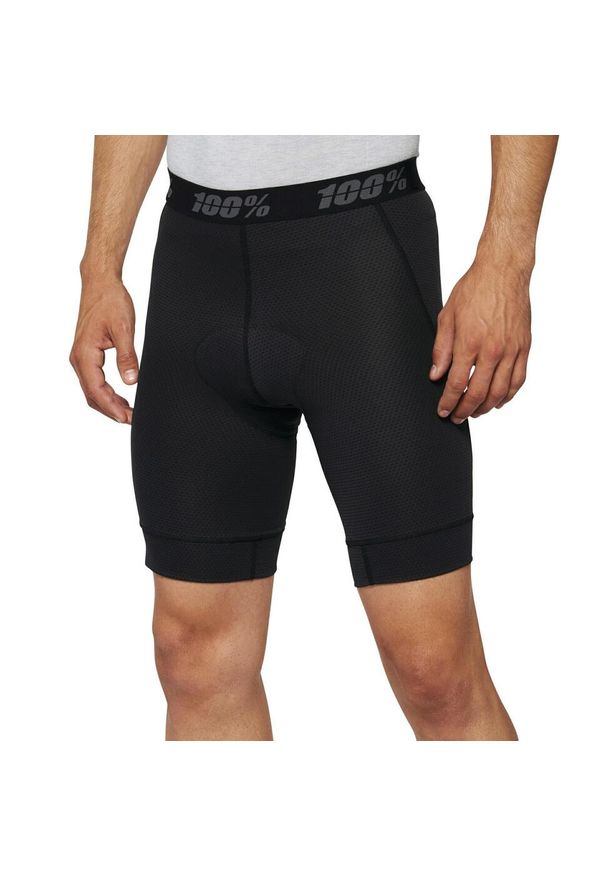 Szorty damskie 100% ridecamp liner. Kolor: czarny. Sport: kolarstwo