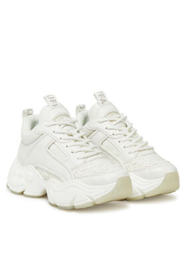 Buffalo Sneakersy Binary Bloom 1636376 Biały. Kolor: biały. Materiał: skóra