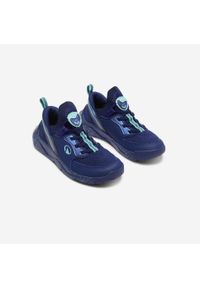 Buty sportowe dla dzieci Decathlon Playful Easy. Kolor: niebieski. Materiał: skóra. Szerokość cholewki: normalna