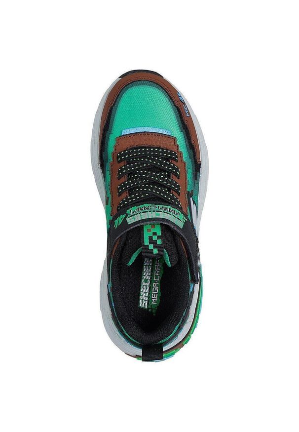 skechers - Adidasy Skechers Mega-craft 4k, Dzieci. Okazja: na co dzień. Kolor: zielony. Materiał: materiał