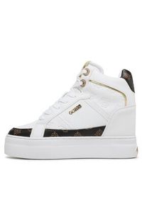 Guess Sneakersy Fridan FL7FRI FAL12 Biały. Kolor: biały. Materiał: skóra