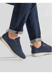 Timberland Sneakersy Graydon Knit Ox Basic TB0A5NAM019 Granatowy. Kolor: niebieski. Materiał: materiał #2