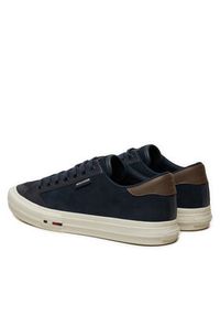 TOMMY HILFIGER - Tommy Hilfiger Sneakersy Vulc Street Low FM0FM05458 Granatowy. Kolor: niebieski. Materiał: skóra