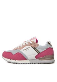 Pepe Jeans Sneakersy London Urban G PGS40002 Różowy. Kolor: różowy. Materiał: skóra