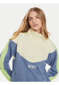 Roxy Bluza Essential Energy ERJFT04860 Niebieski Loose Fit. Kolor: niebieski. Materiał: bawełna #5