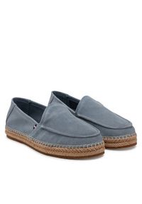 TOMMY HILFIGER - Tommy Hilfiger Espadryle Hilfiger Flex Espa Suede Loafer FM0FM05392 Szary. Kolor: szary. Materiał: skóra, zamsz #5