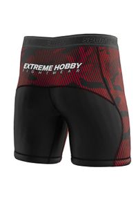 Spodenki Vale Tudo do MMA męskie EXTREME HOBBY HAVOC. Kolor: czerwony. Materiał: elastan, poliester