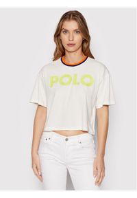 Polo Ralph Lauren T-Shirt 211856674002 Biały Relaxed Fit. Typ kołnierza: polo. Kolor: biały. Materiał: bawełna