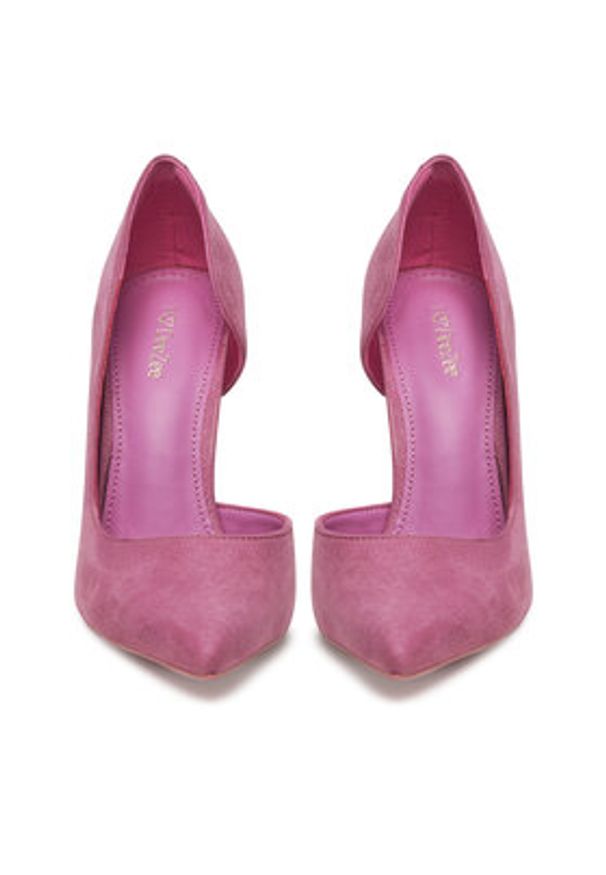 DeeZee Szpilki DZ0024 Różowy. Kolor: różowy. Materiał: materiał. Obcas: na szpilce