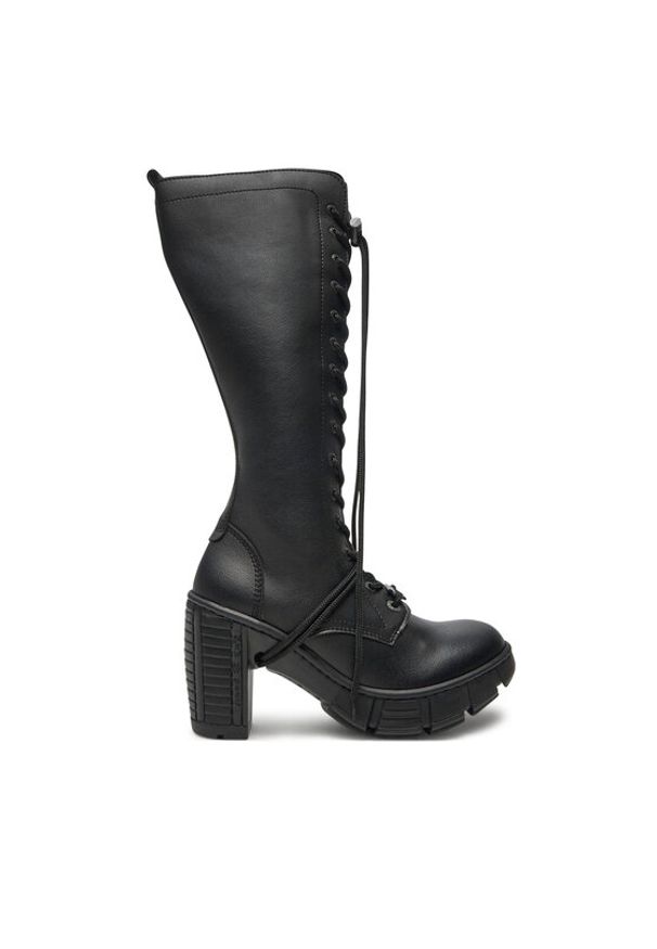 NEW ROCK Kozaki M-TRCASCO009-V1 Czarny. Kolor: czarny. Materiał: skóra, skóra ekologiczna. Styl: rockowy