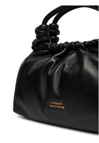 TOMMY HILFIGER - Tommy Hilfiger Torebka Th Soft Leather Med Crossover AW0AW18369 Czarny. Kolor: czarny. Materiał: skórzane #4