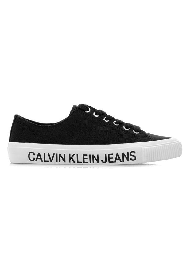 Trampki damskie Calvin Klein Jeans Destinee (B4R0807X-BLACK). Kolor: czarny. Materiał: jeans. Sezon: lato
