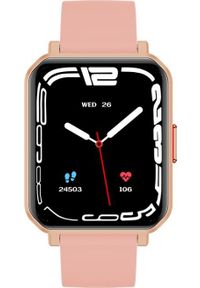 Smartwatch Maxcom FW56 Carbon Pro Różowy (MAXCOMFW56CARBONGOLD). Rodzaj zegarka: smartwatch. Kolor: różowy #1