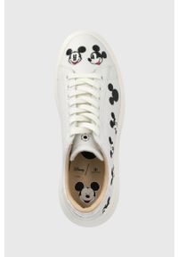 MOA Concept buty skórzane double gallery kolor biały. Zapięcie: sznurówki. Kolor: biały. Materiał: skóra. Obcas: na platformie #4