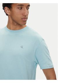 Calvin Klein Jeans T-Shirt Painted J30J327523 Błękitny Regular Fit. Kolor: niebieski. Materiał: bawełna #4