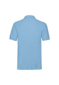 FRUIT OF THE LOOM - Męska Koszulka Polo Premium. Typ kołnierza: polo. Kolor: niebieski