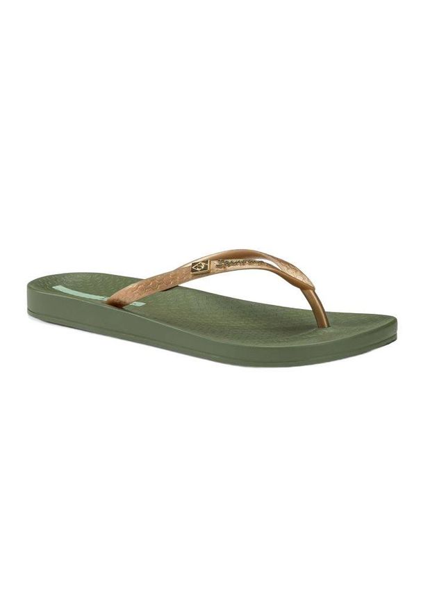Japonki damskie Ipanema Anatomic Brasilidade. Okazja: na plażę. Kolor: zielony. Styl: sportowy