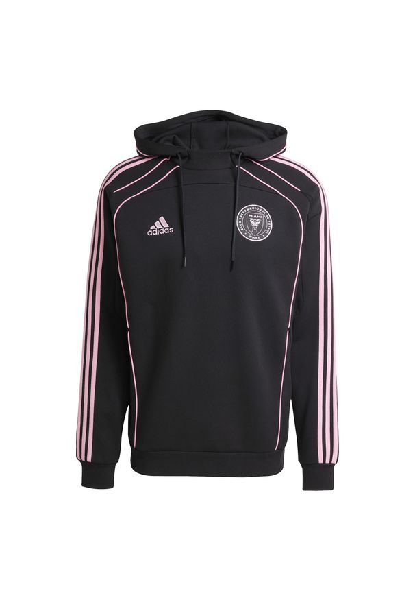 Adidas - Bluza z kapturem Inter Miami CF 2024/25. Typ kołnierza: kaptur. Kolor: czarny. Sezon: lato. Sport: piłka nożna