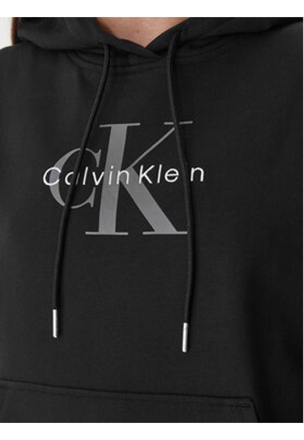 Calvin Klein Bluza LV047E221G Czarny Regular Fit. Kolor: czarny. Materiał: bawełna